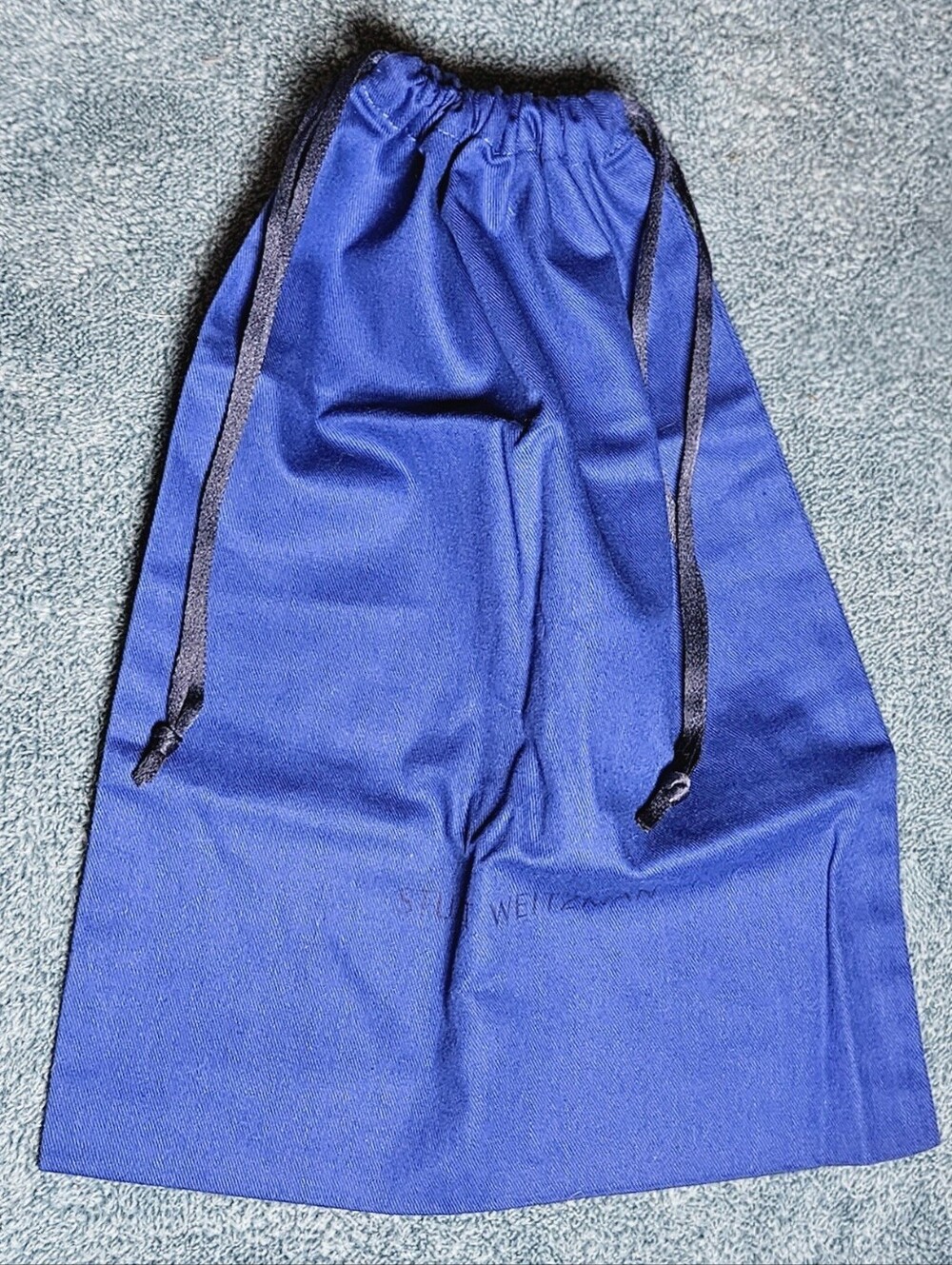 Authentic Stuart Weitzman Cobalt Blue Shoe Boot Dust Bag Single 14” x 11”